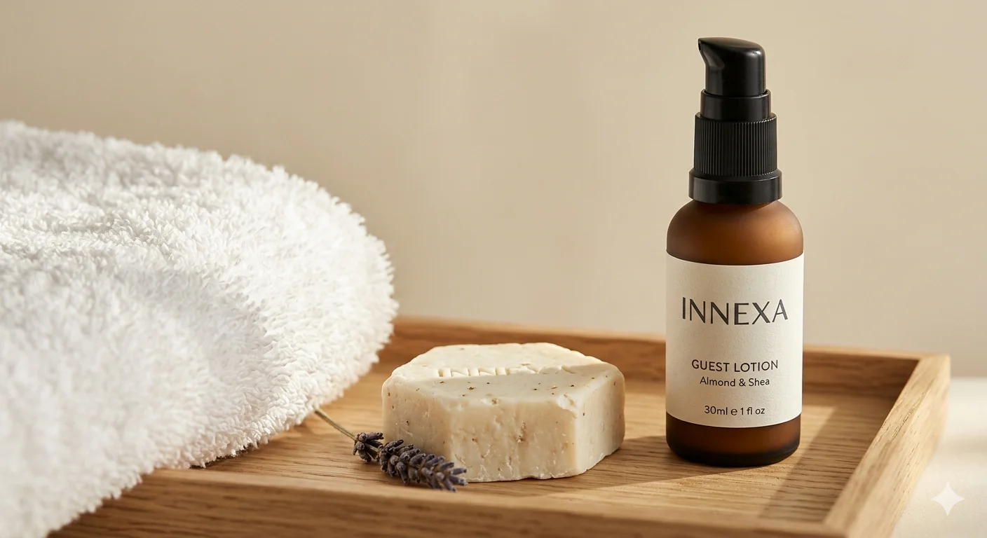 Innexa guest lotion and soap